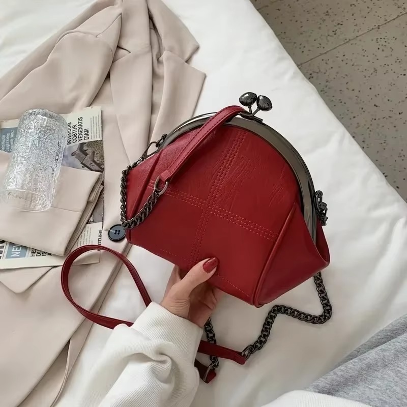 Luxury Bags Sale - Fashion Solid PU Chains Sewing Thread