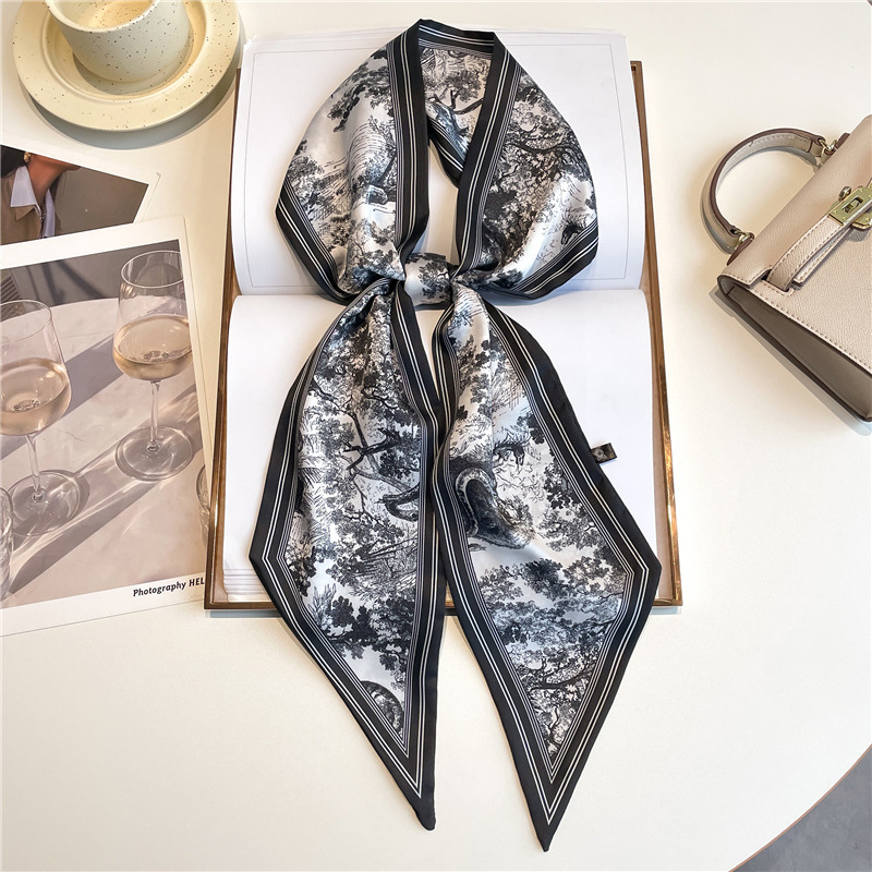Luxury Bags For Summer - Luxury Long Neckerchief Skinny Hair Bands
