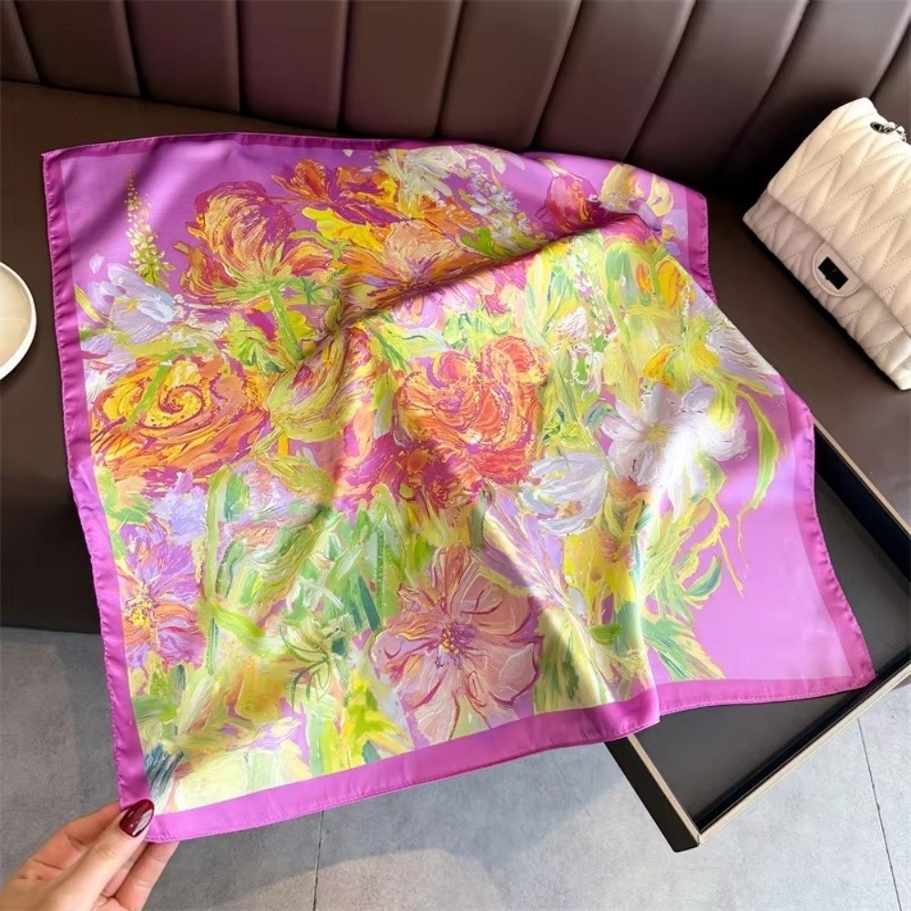 Luxury Bags For Summer - Fashion 70cm Luxury Square Silk Scarf