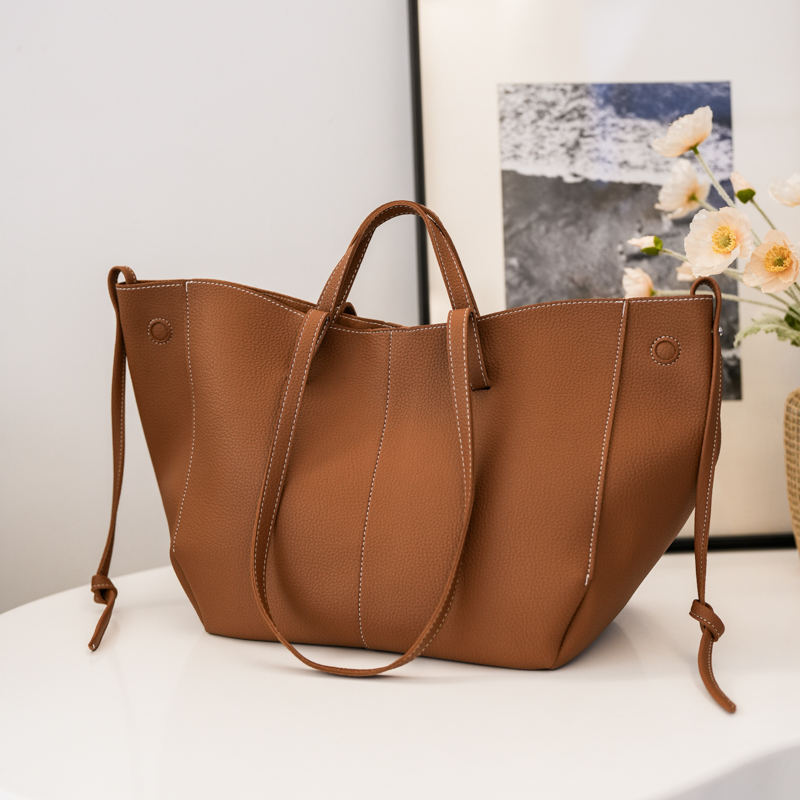 Luxury High Quality Bags - Large Capacity Leather Zipper Women's Tote