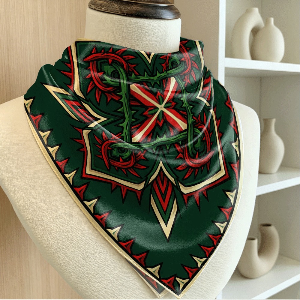 Red and green thorny vine patt - огляд і ціна Luxury Bags For Summer