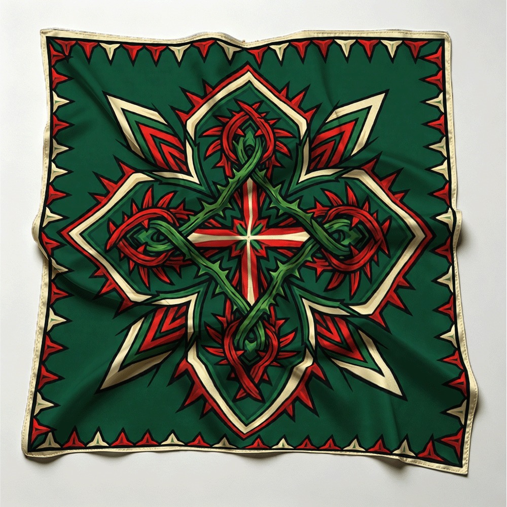Red and green thorny vine patt - огляд і ціна Luxury Bags For Summer