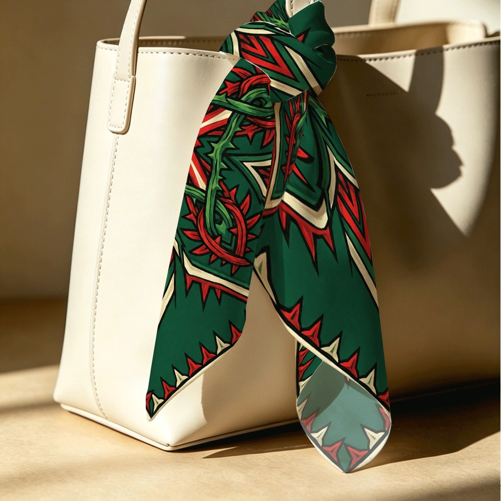 Red and green thorny vine patt - огляд і ціна Luxury Bags For Summer