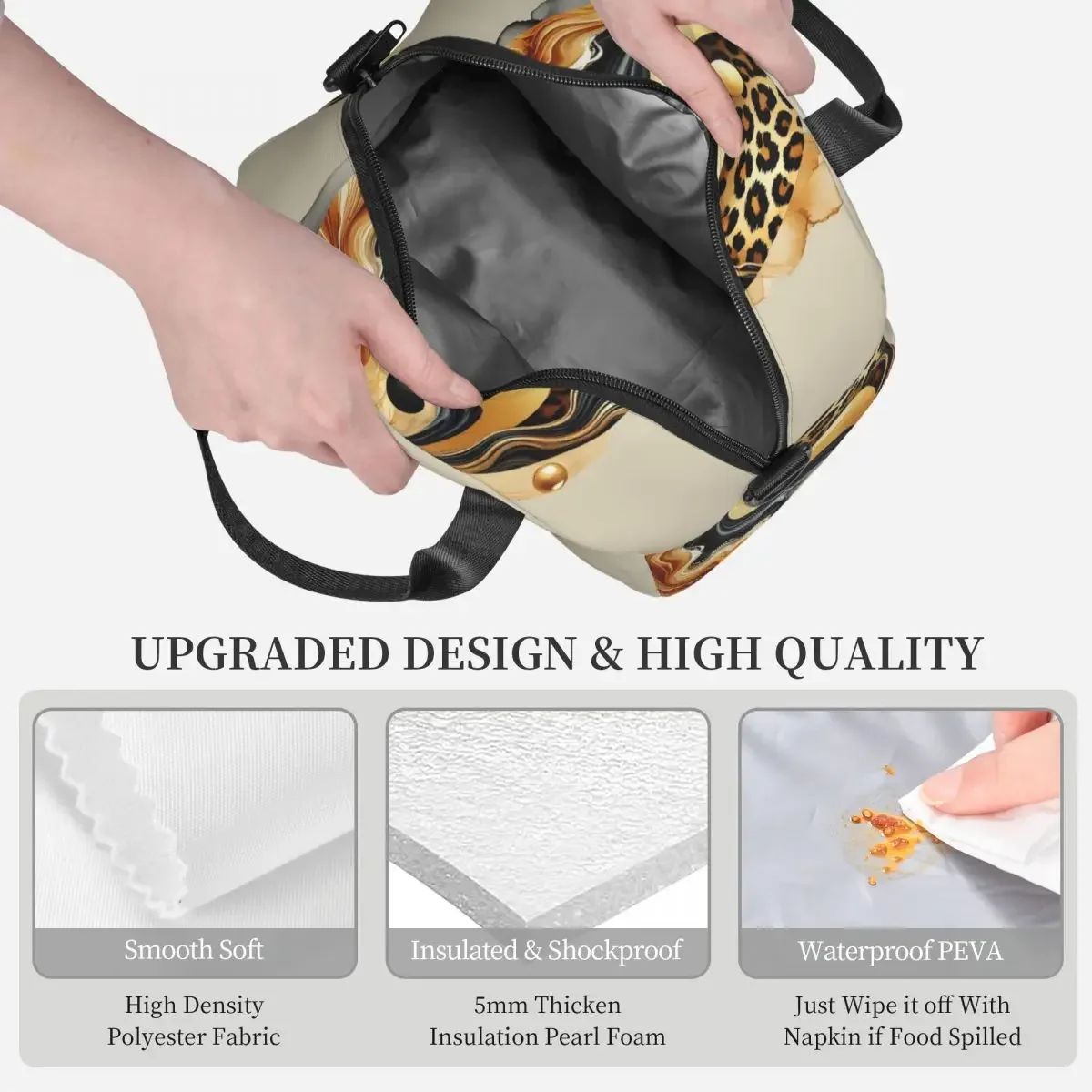 Leopard Yin Yang Luxury Gold M - огляд і ціна Luxury Bags For Kids