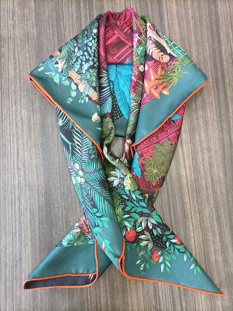 Silk Scarf 90CM Women Hand Rol - огляд і ціна Luxury Bags For Summer