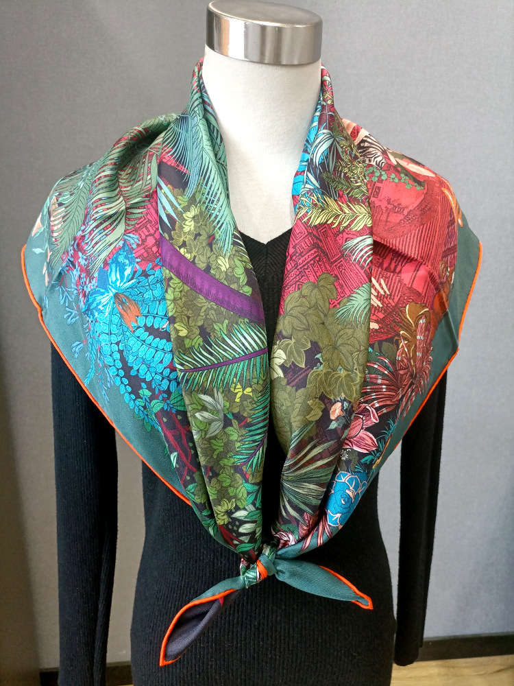 Silk Scarf 90CM Women Hand Rol - огляд і ціна Luxury Bags For Summer