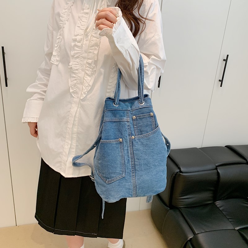 Denim Female Backpacks Casual  - огляд і ціна Luxury Bags For Kids
