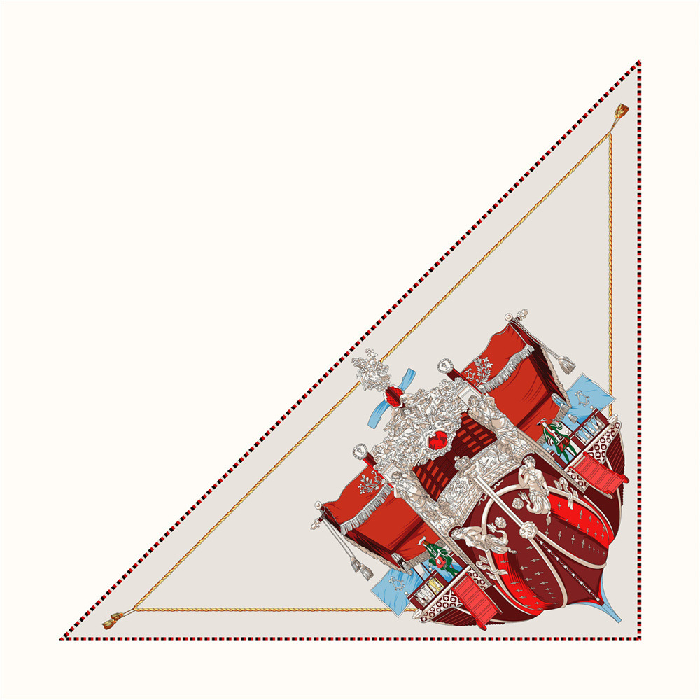 Triangle Shape Silk Twill Scar - огляд і ціна Luxury Bags La