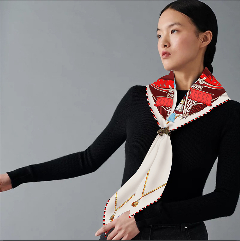 Triangle Shape Silk Twill Scar - огляд і ціна Luxury Bags La